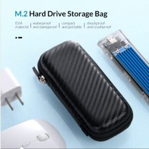 ORICO M2PH01-BK-BP Orico NVME Storage Bag Material: EVA  Color: Black Dimension: 128mm*61mm*33mm Weight: 43g Package: B