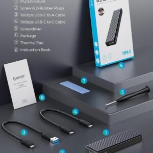 ORICO M2PV-C3-BK-EP Orico ORICO-M.2 NVME SSD Enclosure