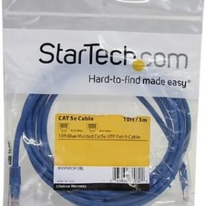 STARTECH M45PATCH10BL Startech 10ft Blue Molded Cat5e UTP Patch Cable