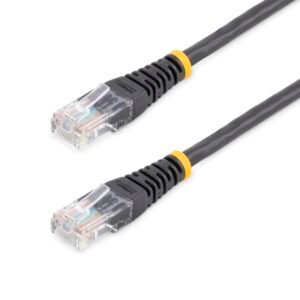 STARTECH M45PATCH1BK Startech 1 FT BLACK MOLDED CAT 5 RJ45 PATCH CABLE