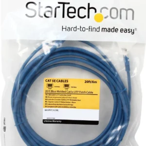 STARTECH M45PATCH20BL Startech 20 Ft Blue Cat 5E Molded Patch Cable