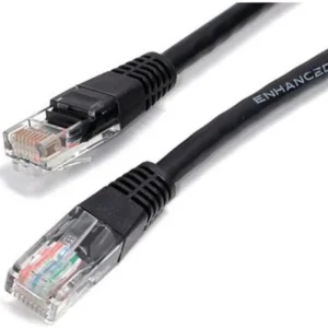 STARTECH M45PATCH2BK Startech 2 FT BLACK MOLDED CAT 5 RJ45 PATCH CABLE
