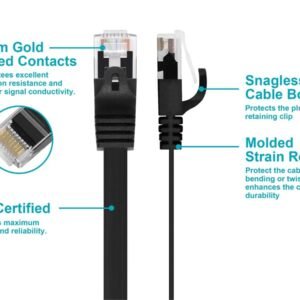 STARTECH M45PATCH50BK Startech 50FT BLACK MOLDED CAT 5 RJ45 PATCH CABLE