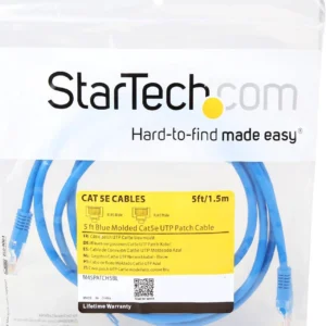 STARTECH M45PATCH5BL Startech 5 Ft Blue Cat 5E Molded Patch Cable