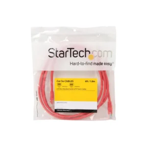 STARTECH M45PATCH6RD Startech 6FT RED MOLDED CAT 5 PATCH CABLE