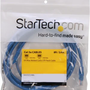 STARTECH M45PATCH8BL Startech 8 Ft Blue Cat 5E Molded Patch Cable