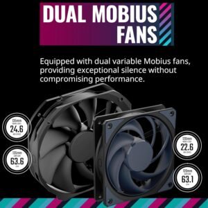 COOLER MASTER MAM-D8PN-318PK-R1 CM MA824 STEALTH CPU COOLER (5Y)