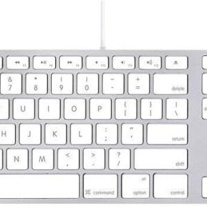 APPLE MBLL110/B Aluminum Wired Keyboard w/ Numeric Keypad 661-6061