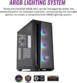 COOLER MASTER MB520-KGNN-S00 COOLERMASTER MASTERBOX 520 MESH ARGB ATX CASE WITH T.G