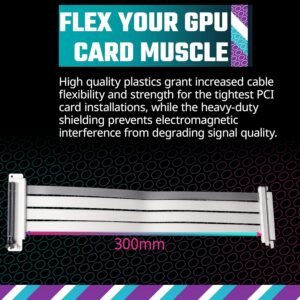 COOLER MASTER MCA-U000C-WPCI40-300 COOLER MASTER MASTERACCESSORY RISER CABLE PCI-E 4.0 300MM