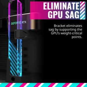 COOLER MASTER MCA-U000R-GSBTG-00 COOLER MASTER MASTERACCESSORY - ARGB GPU SUPPORT BRACKET