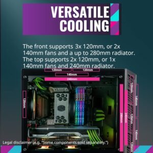 COOLER MASTER MCB-B311L-KGNN-S02 COOLER MASTER MASTERBOX MB311L ARGB m-ATX CASE WITH T.G