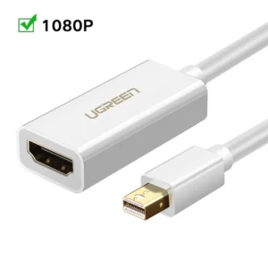 UGREEN MD101-10419 Ugreen Mini dp male to hdmi cable white 3M - 1080p