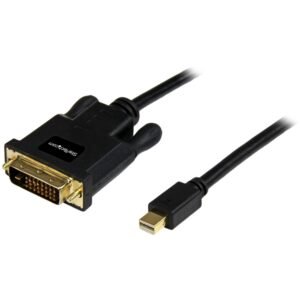 STARTECH MDP2DVIMM3B Startech 3 ft. Black Mini DisplayPort to DVI Cable