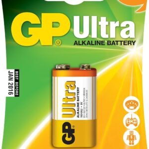 GP Batteries GPPVA9VAU142 Ultra Alkaline 9V Battery (Card of 1)