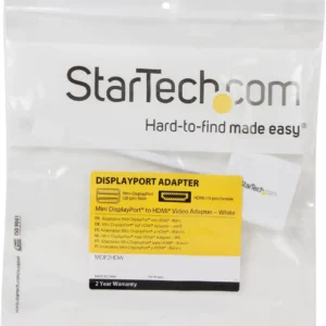 STARTECH MDP2HDW Startech Mini-DisplayPort to HDMI Video Adapter - White