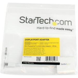 STARTECH MDP2VGAW Startech Mini DisplayPort to VGA Adapter - White