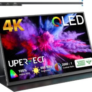 UPERFECT MDS-156A23 UPERFECT True 4K Portable Monitor, [New Version] 15.6'' UHD IPS 3840x2160 USB C Monitor Unique Arch