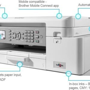 BROTHER MFC-J4340DW Brother A4 INKJET A4 Print, scan, Copy,Fax, PC-Fax 20 ipm mono & 19ipm colour print speeds** 1.8" TF
