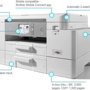 BROTHER MFC-J4540DW Brother A4 INKJET A4 Print, scan, Copy,Fax,NFC, PC-Fax 20 ipm mono & 19ipm colour print speeds** 2.7