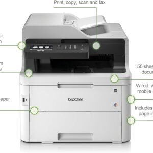BROTHER MFC-L3750CDW Brother COLOUR LASER Print/Scan/Copy/Fax/PC FaxA4 Standard tray up 250 sheets, manual feed slot