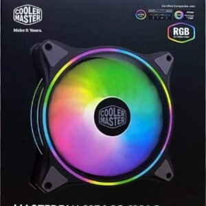 COOLER MASTER MFL-B4DN-15NPA-R1 Cooler Master MasterFan MF140 Halo Duo-Ring ARGB 3-Pin Fan, 24 Independently LEDs, 140mm PWM Static Pressure Fan, Absorbing Pads for Computer Case & Liquid Radiator