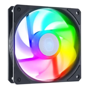 COOLER MASTER MFX-B2DR-18NPA-R1 Cooler Master SickleFlow 120 ARGB Reverse Edition Square Frame Fan, Reverse Fan Blade, ARGB 3-Pin, Individually Customizable LEDs, Air Balance Blade, 120mm PWM for Case & Liquid Radiator