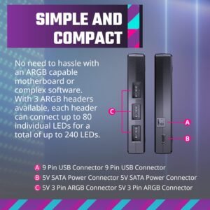 COOLER MASTER MFY-ACBN-NNUNN-R2 COOLER MASTER A1 GEN 2 ARGB CONTROLLER (2Y)