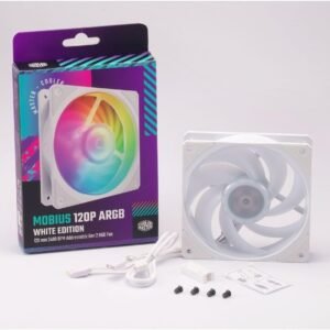 COOLER MASTER MFZ-M2DW-24NP2-R1 Cooler Master Mobius 120P ARGB White High