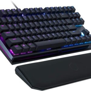 COOLER MASTER MK-730-GKCM1-US Tenkeyless Gaming Mechanical Keyboard, MX Brown Switch, Ten-Keyless