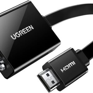 UGREEN MM103-40217 Ugreen Mini HDMI Male to VGA Female +3.5MM Audio+Mirco USB converter-Aluminum case