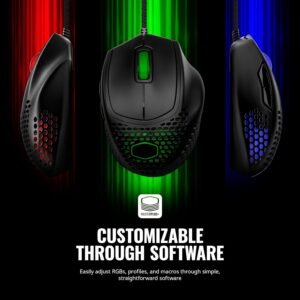 COOLER MASTER MM-720-KKOL1 COOLER MASTER MASTERMOUSE MM720 RGB GAMING MOUSE - M.BLACK