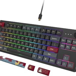 MONTECH MNT-MK105DB MONTECH Mkey 105 - Darkness + Brown Switch with Knob