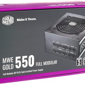COOLER MASTER MPE-5501-AFAAG-UK COOLER MASTER MWE GOLD V2 550W FULL MODULAR POWER SUPPLY (5Y)