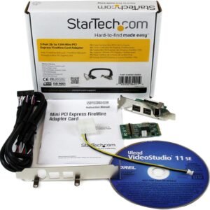 STARTECH MPEX1394B3 Startech Mini PCIe FireWire Card 2x 800 1x 400 FireWire