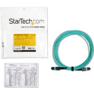 STARTECH MPO8LCPL10M Startech 10m MTP/MPO 8 x LC, 40G, OM3, Multi mode, Aqua, Plenum, Pull