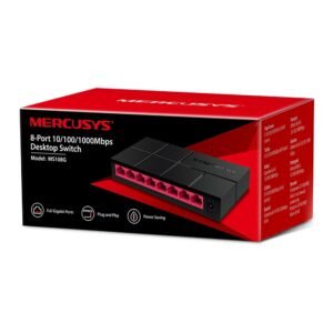 MERCUSYS MS108G Mercusys MS108G 8-Port 10/100/1000 Mbps Desktop Ethernet Switch