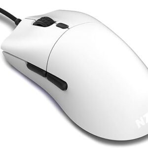 NZXT MS-1WRAX-WM NZXT LIFT Wired Mouse - White Medium