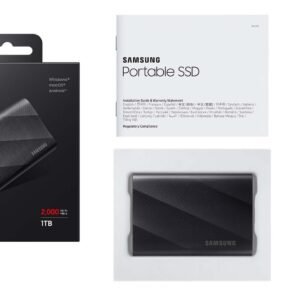 SAMSUNG MU-PG2T0B Portable SSD T9 USB 3.2 Gen2x2 2TB (Black) 2000MB/S