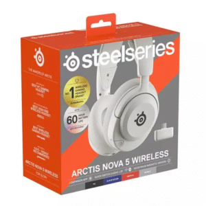 SteelSeries 61671 Arctis Nova 5 Wireless Gaming Headset (White)