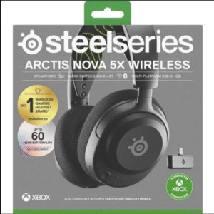 SteelSeries 61676 Arctis Nova 5X Wireless Gaming Headset for Xbox (Black)