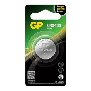 GP Batteries GPPBL2430052 Lithium Coin Battery CR2430 (Card of 1)