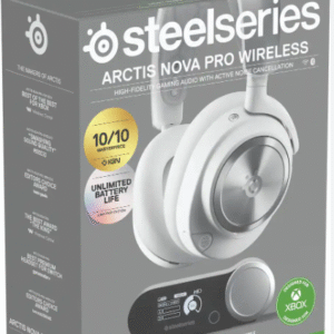 SteelSeries 61525 Arctis Nova Pro Wireless X Gaming Headset for Xbox + Infinity Power System (White)