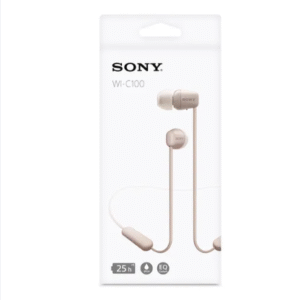 Sony WI-C100 Wireless In-Ear Headphones (Cream)