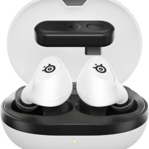 SteelSeries 61682 Arctis GameBuds True Wireless Noise Cancelling Gaming Earbuds for PlayStation (White)
