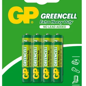 GP Batteries GPPCC24UC188 Greencell AAA Batteries (Card of 4)