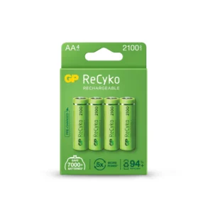 GP Batteries GPRHC212E035 ReCyko AA 2100mAh Rechargeable Batteries (Pack of 4)