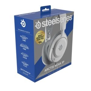 SteelSeries 61612 Arctis Nova 1P Wired Gaming Headset for PlayStation (White)