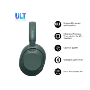 Sony WH-ULT900N ULT Wear Wireless Noise-Canceling Headphones (Forest Grey)