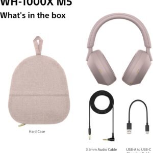 Sony WH-1000XM5 Wireless Noise-Canceling Headphones (Smoky Pink)